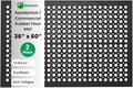 Envelor 2 Pack Anti Fatigue Mats for Kitchen Floor, Rubber Bar Mats, Non Slip Commercial Floor Mat with Drainage Holes, Indoor Outdoor Rubber Mat for Restaurant, Garage, Entryway 36 x 60 in