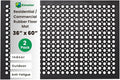 Envelor 2 Pack Anti Fatigue Mats for Kitchen Floor, Rubber Bar Mats, Non Slip Commercial Floor Mat with Drainage Holes, Indoor Outdoor Rubber Mat for Restaurant, Garage, Entryway 36 x 60 in
