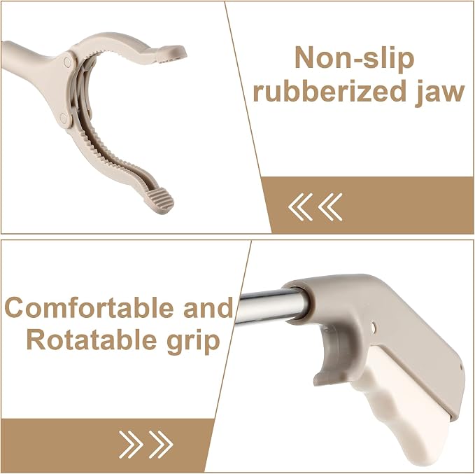 12 Pieces Reacher Grabber Tool Heavy Duty Grabbers Bulk for Elderly Grab Reaching Trash Picker 360 Nonslip Claw Grabber Mobility Aid Reaching Assist Pick up Grab Tool(32.7 Inch)
