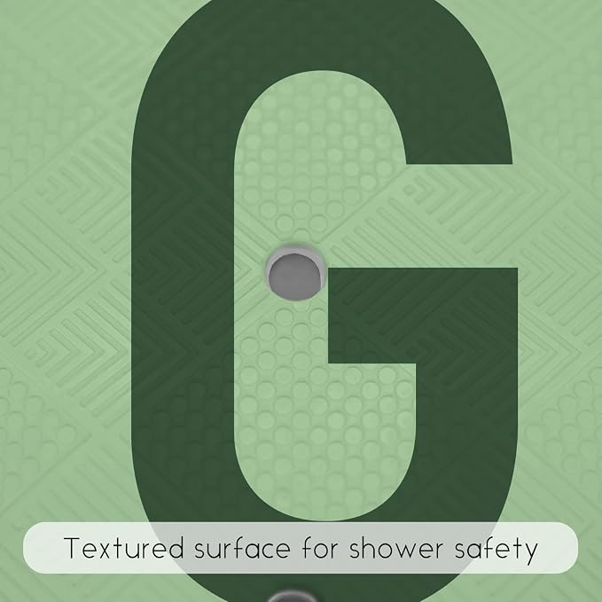 Bathtub Mat Non Slip, Get Naked Square Bath tub Mat Shower Floor Mat with Suction Cups for Adults Kids Elderly 21 X 21 Inch