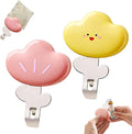 3 in 1 Oral Liquid Bottle Opener with Refrigerator Magnet and Sealing Clip,Portable and Cute Lid Remover for Home and Travel (Red + Yellow)