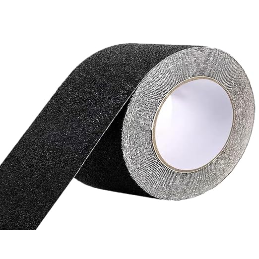 Grip Tape Anti Slip Tape 3 Inch, 20 Feet, Black Heavy Duty Non Skid Tape for Stairs Outdoor/Indoor, Waterproof Safety Adhesive Strips Roll for Ramp Traction Tread Staircases, 80 Grit