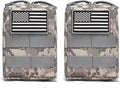 2 Pack Tactical Molle Pouches Small Molle Utility Pouch Small Tactical Accessory Bag Belt Pouches Vest Pouch Compact Water-Resistant EDC Pouch with Flag Patch