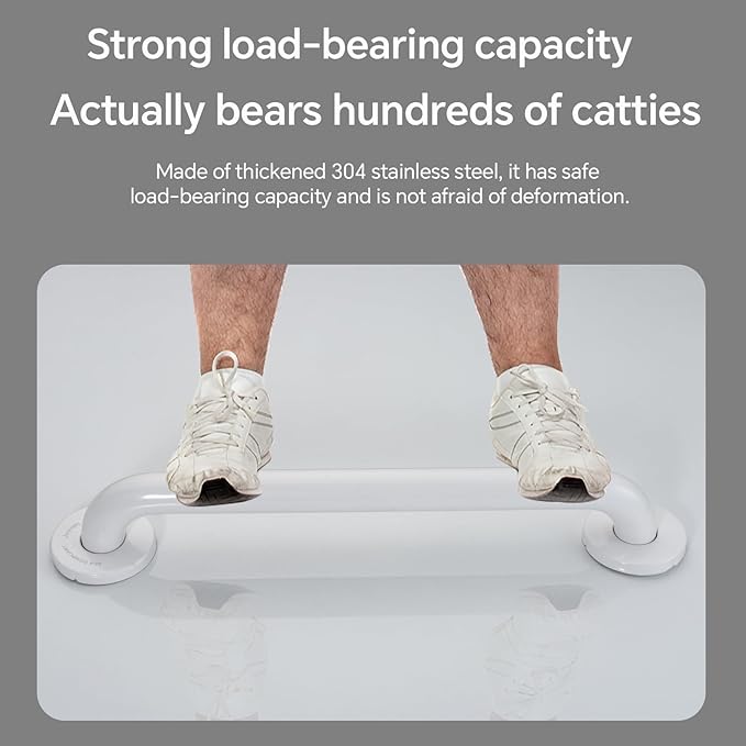 joyrain Shower Grab Bars for Seniors and Elderly-Wall Mounted Safety Rails for Bathroom Anti-Slip and Toilet Assistance Standing-Sturdy Grab Bars for Shower