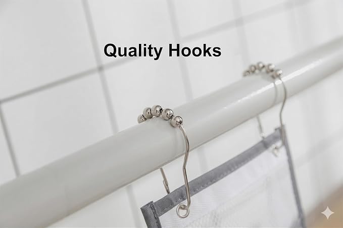 ALYER Hanging Storage Shower Caddy Organizer,Mesh Pockets for Bathroom,Closet,Pantry (Gray)