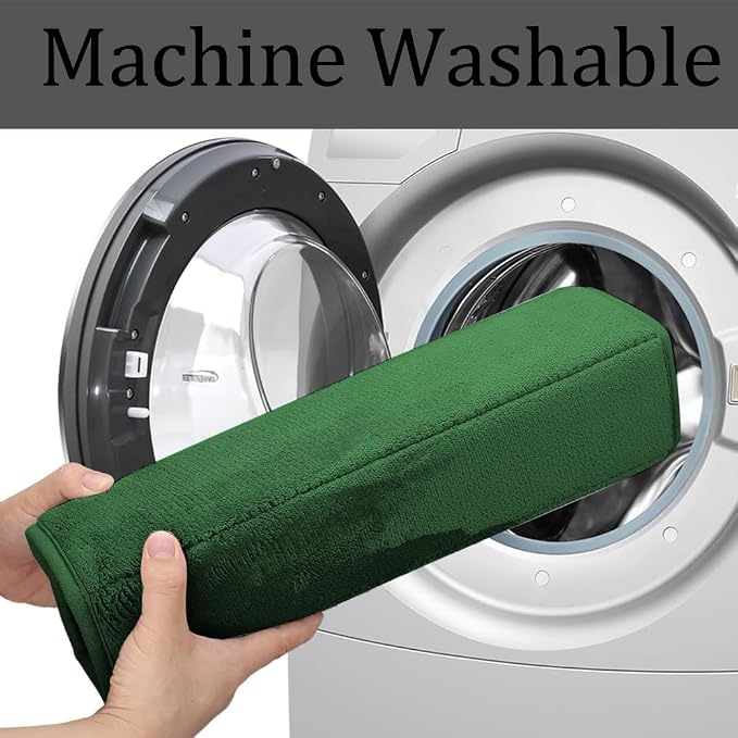 RUN HELIX Bathroom Rugs Set 2 Piece Memory Foam Bath Non-Slip Bath Mat,Washable Room Mats,Absorbent Shaggy Rugs Super Soft Kitchen Mats, Batroom Carpets for Bathroom,Tub,Shower Home Decor（Dark Green）