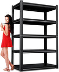 71" Hx35 Wx16 DMetal Garage Shelving-2500LBS 5 Tier Storage Shelves,Adjustable Heavy Duty Shelving Unit and Storage Large Rack,Utility Steel Shelf for Shop Warehouse Industrial Pantry Basement
