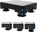 Adjustable Step Stool for Adults, Bed Step Stools, 600 LBS Capacity Safety Wide Step Platform, Indoor and Outdoor Steps for Seniors, Non-Slip Stepping Stool Elderly Assistance, Grey