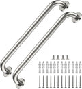 2 Pack 24 Inch Satin Brush Nickel Shower Grab Bar - 1.5" Diameter,ZUEXT Stainless Steel Bathroom Grab Bar, Bath Balance Bar,Safety Hand Rail Support, Handicap Injury Elderly Senior Assist Bath Handle