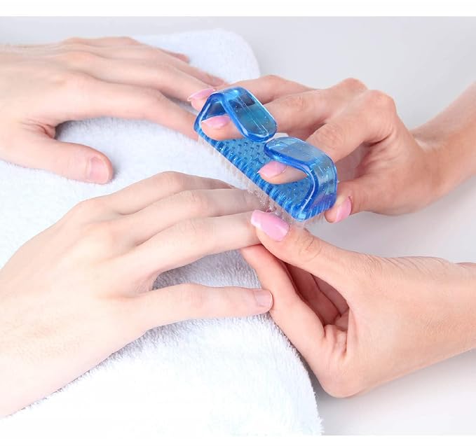 6 Pack Handle Grip Nail Cleaning Brush, Fingernail Brush Cleaner Scrub Brush Kit for Toes Shower and Women & Men & Pets (Color B)