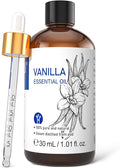 HIQILI Vanilla Essential Oil, 100% Pure Natural, Beginner-Friendly for Making DIY Perfume, Candle & Soap, Blends with Lotion for Dry Skin Comfort, Ideal for Home Diffuser - 30ml/1 FL OZ
