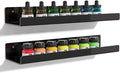 upsimples Acrylic Shelves for Wall Decor, 15" Display Shelf Perfume Organizer for Bathroom, Bedroom, Living Room, Floating Bookshelves for Kids, Black, 2 Pack