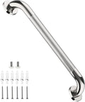 Shower Grab Bar 20 Inch, iHansee Chrome Bathroom Grab Bar w/Anti-Slip Knurled Grip - 1.25" Diameter, Stainless Steel Bath Safety Bars for Senior Elderly, Wall Mounted Toilet Bathtub Balance Handrail