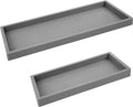 Spacewiser Countertop and Vanity Tray - 2 PC (11” and 7”) Shatterproof Silicone Kitchen and Bathroom Trays for Counter, Kitchen Soap Dispenser Tray, Vanity Trays for Bathroom, Perfume Key Tray