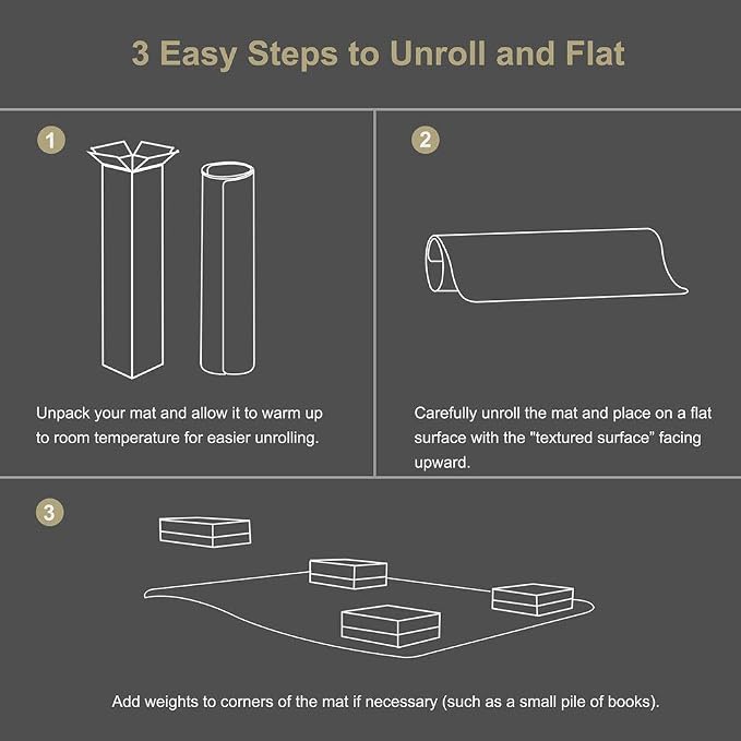 Kuyal Clear Chair Mat, Hard Floor Use, 48" x 36" Transparent Office Home Floor Protector mat Chairmats (48" x 36" Rectangle)