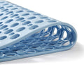Bath Tub Shower Mat, Extra Soft Long Bath Mat Non-Slip with Suction Cups, TPE Bath Mat for Kids, Machine Washable Bathroom Mat (Blue, 35 x 16 Inch)
