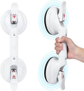 15inch Suction Shower Grab Bar, Portable Shower Handle Bar Suction Grip Bar Bathtub Handle with Strong Hold Suction Cup Fitting and Rapid Release for Bathroom(Max Capacity :300lb