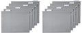 Amazon Basics Hanging File Folders with Adjustable Tabs for Document Organization, Letter Size, Gray, 50-Pack