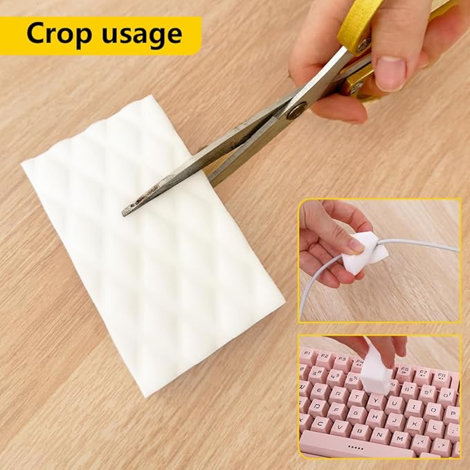 Melamine Sponge,50 Pack 2X Density Magic Sponges Eraser in Bulk,Melamine Foam Cleaner for Kitchen, Bathroom,Bathtub, Sink,Furniture, Wall Cleaner