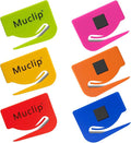 6 Pack Magnetic Letter Opener Kit - Safety Envelope Slitter with Hidden Blade & ABS Grip,6 Colors Envelope Opener for Letter,Mail,Packages,Office,Home (Includes 6 Magnetic Stickers)