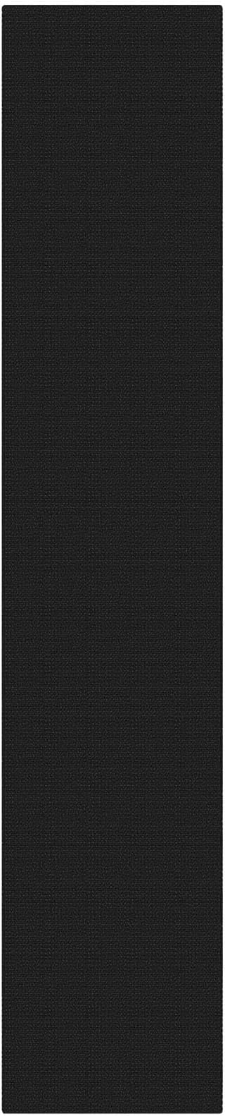 KOZYFLY Black Runners Rugs for Hallway 2x10, Washable Runner Rug, Woven Non Slip Kitchen Runner, Braided Entryway Rug, Floor Carpet for Entry, Aisle, Hall, Black/Dark Grey