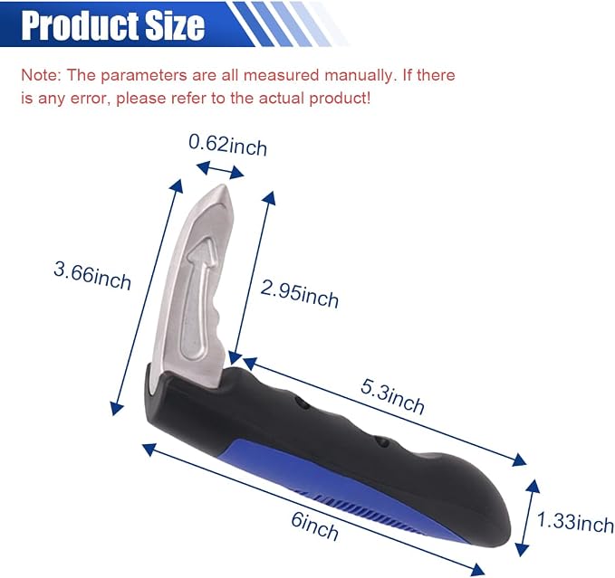 KITUREK Car Handle Assist, Multifunction Auto Door Assist, Elderly & Handicapped Support, Window Breaker Emergency Tool, Grab Bar (Blue, 2 PCS)