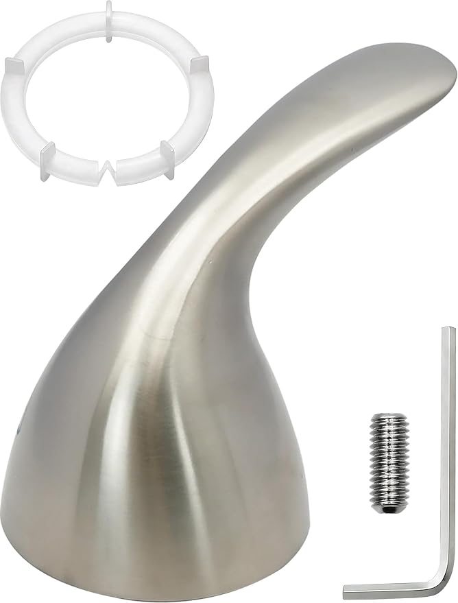RP48717 Shower Handle Kit Replacement for Delta 13 14 1300 1400 Series, Shower Knob Replacement, Brushed Nickel Lever