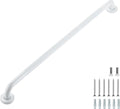 Grab Bars for Shower, 1 Pack 32-Inch Anti Slip Shower Handles for Elderly, Safety Shower Grab Bar, Stainless Steel Handicap Grab Bars for Bathroom (White 1" Diameter)