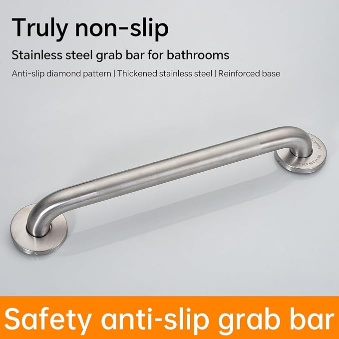 joyrain Shower Grab Bars for Seniors and Elderly-Wall Mounted Safety Rails for Bathroom Anti-Slip and Toilet Assistance Standing-Sturdy Grab Bars for Shower