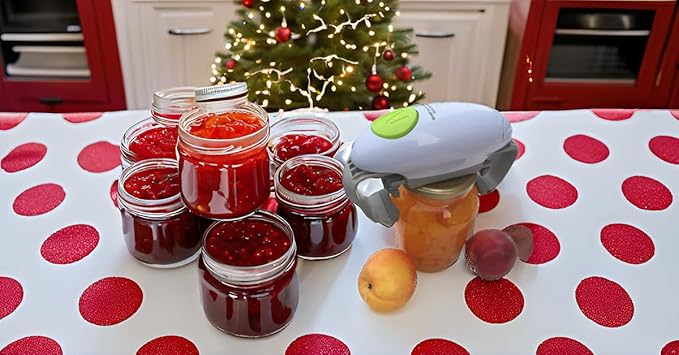 Electric Jar Opener, Jar opener, Automatic Jar Opener, Automatic Jar Opener for seniors with arthritis, fits almost all lid sizes, Not applicable to plastic jars(white)
