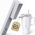 Easy Grip Bottle Cap Opener – Ergonomic Lid Turner for Stanley, Hydrojug, & Owala Tumblers – Easy Grip Assisted Bottle Opener for Weak Hands – 20oz, 32oz, 40oz - Grey