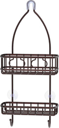 Simple Houseware Bathroom Hanging Shower Head Caddy Organizer, Bronze (22 x 10.2 x 4.2 inches)