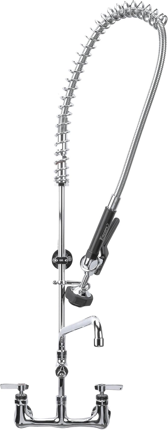 Encore 8" OC Wall Mount Pre-Rinse Assembly with 1.05 gpm PowerPulse Utility Spray and 14" Add-On Faucet