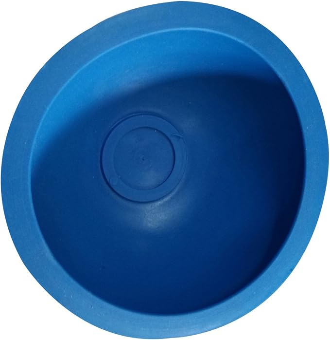 NewFerU Drain Plunger, Small Hand Force Plumber Helper, Little 4 inch Cup Clog Remover, Tiny Rubber Unclogger in 9" Short Handle for Kitchen Sink, Bathroom Toilet, Shower Bath Tub (Blue)