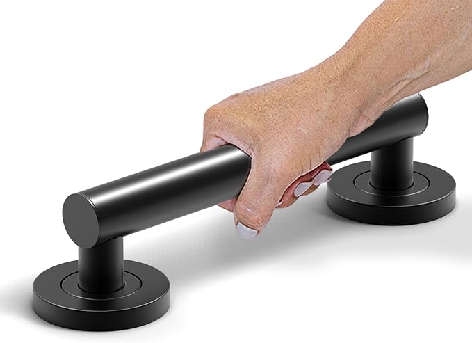 Bath, Shower and Toilet Safety Grab Bar for Seniors and Handicaps, ADA Compliant Mobility Aid Balance Assist Handle, Stainless Steel