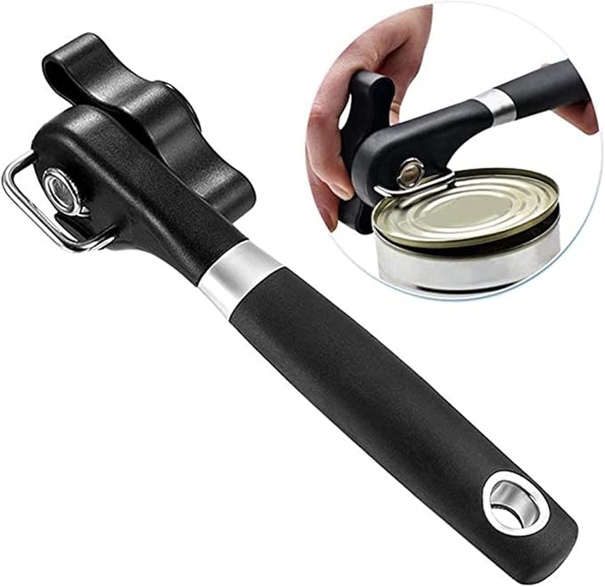 2025 New Professional Manual Can Opener, Can Openers for Seniors, Handheld Can Opener Smooth Edge, Hanging Portable Healthy Essential Kitchen Tool, Durable Classic Single Handle