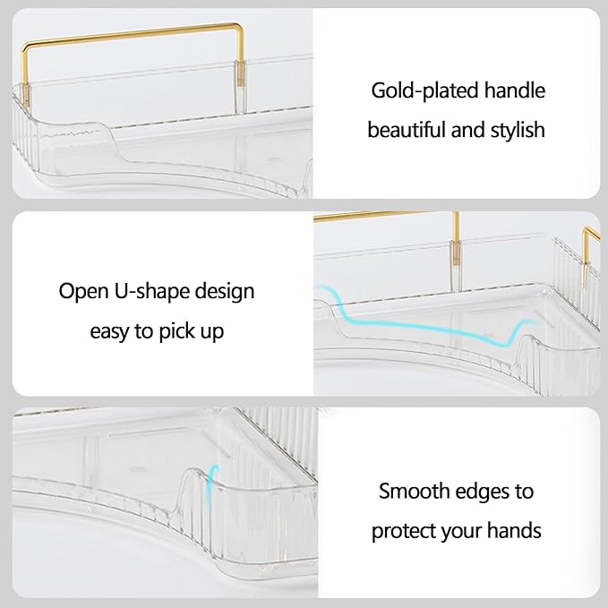 shuang qing 3-Tier Corner Bathroom Counter Organizer – Storage Shelf for Makeup, Perfume & Skincare, Space-Saving Countertop Tray Fits Bathroom, Dresser, Kitchen (White)