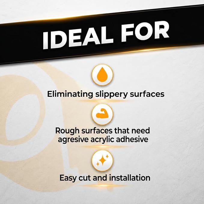 WOD Heavy Duty Anti Slip Tape White - 4 inch x 60 ft. Non Skid Treads Weather Proof Indoor/Outdoor Traction Tape for No Slip Stairs ASTC32