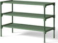 Kitsure Shoe Rack - Non-Woven Shoe Rack Shelf, Shoe Organizer for Closet, Entryway, Garage & Corridor, Stackable Shoe Shelves, 27.5" Wide - 3 Tier, Sage Green