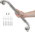 Brushed Nickel Grab Bar 20 Inch, iHansee Bathroom Grab Bar w/Anti-Slip Knurled Grip, Stainless Steel Safety Handicap Bars, Wall Mounted Balance Support Handrail Shower Handle for Senior Elderly