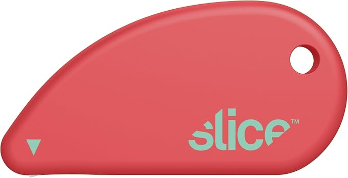 Slice Micro Safety Cutter | Safe Ceramic Box Cutter Lasting 11x Longer than Metal | Keychain Box Opener | 1 Pack | Orange