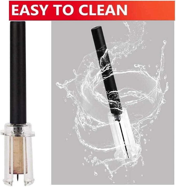 Wine Air Pressure Pump Bottle Opener Set With Foil Cutter,Simple Wine Pump Cork Remover Corkscrew,Efficient Corkscrew Bottle Opener,Easy Screw Out Tool,Great For Wine Lovers,Perfect Wine Gift.