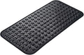 AmazerBath Bath Tub Mat, Medium Size 27.6 x 15 Inches Non-Slip Shower Mats with Suction Cups and Drain Holes, Bathtub Mats Bathroom Mats Machine Washable (Black)