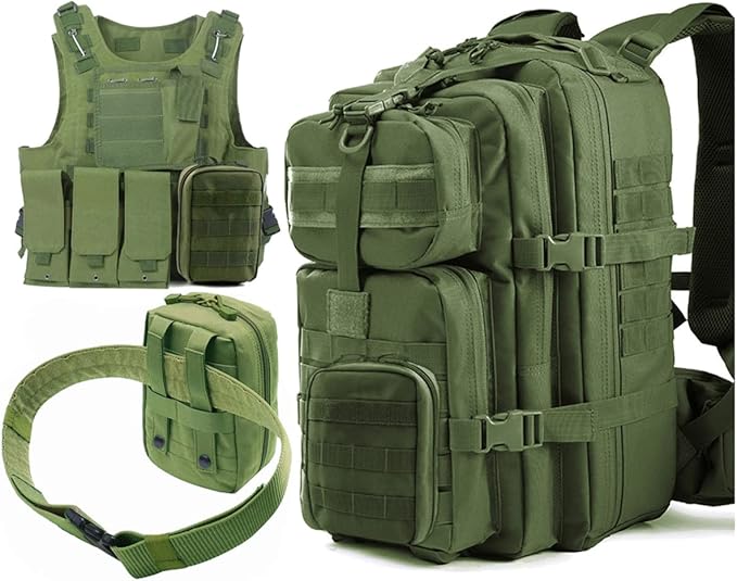 GHFY First Aid Pouch EMT IFAK Medical Pouchs, Tactical MOLLE Utility Empty Pouch (Green)