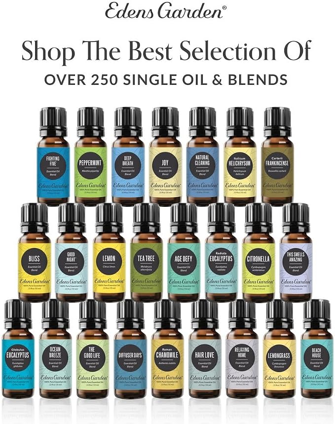 Edens Garden Essential Oil Blend- 100% Pure Premium Grade, Undiluted, Natural, Therapeutic, Aromatherapy, The Best for Diffusing, Candle, Laundry, Kid Safe 10 ml (.33 fl oz)