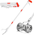 Grabber Reacher Tool, 50" Foldable Extra Long Grabber for Elderly Reaching Tool Heavy Duty Pickup Trash Picker Upper Equipment Fire Tongs Snake Grabber