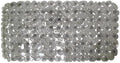 iDesign Pebblz Suction Non-Slip Bath Mat for Shower, Bathtub, Stall, 26" x 13.5", Gray