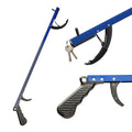Sammons Preston Reacher, 26" Lightweight Grabber Reacher Tool with Magnetic Tip, Ergonomic Grip & Claw Jaw, Portable Reaching Aid for Seniors, Daily Living & Home Use, Standard Blue