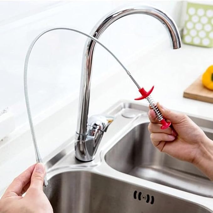 5 Pack of ALINNA Flexible Grabber Claw Pick Up Reacher Tool with 4 Claws Bendable Hose Pickup Reaching Assist Tool for Litter Pick, Home Sink, Drains, Toilet(24 Inches) (5 Pack)