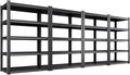 4-Pack Heavy Duty Garage Shelving for Garage, Warehouse & Workshop Organization, 71" H x 35" W x 16" D Adjustable 5-Tier All Metal Storage Shelf for Tools, Storage Bins & Bulk Items